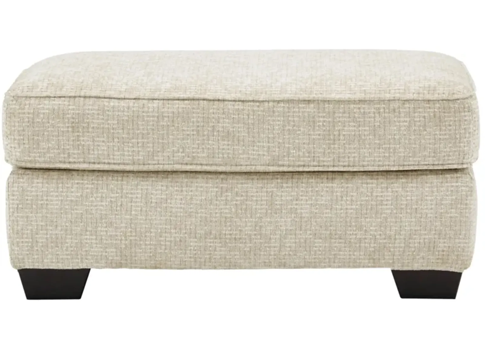 Haisley Ottoman in Ivory by Ashley Express