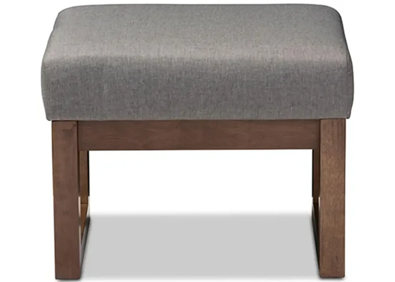 Yashiya Ottoman Stool in Gray by Wholesale Interiors