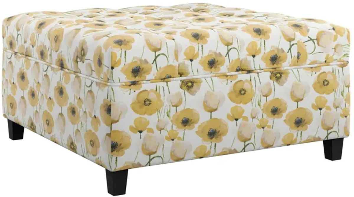 Celia Saxon Storage Ottoman