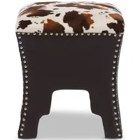 Sally Accent Stool in Brown by Wholesale Interiors