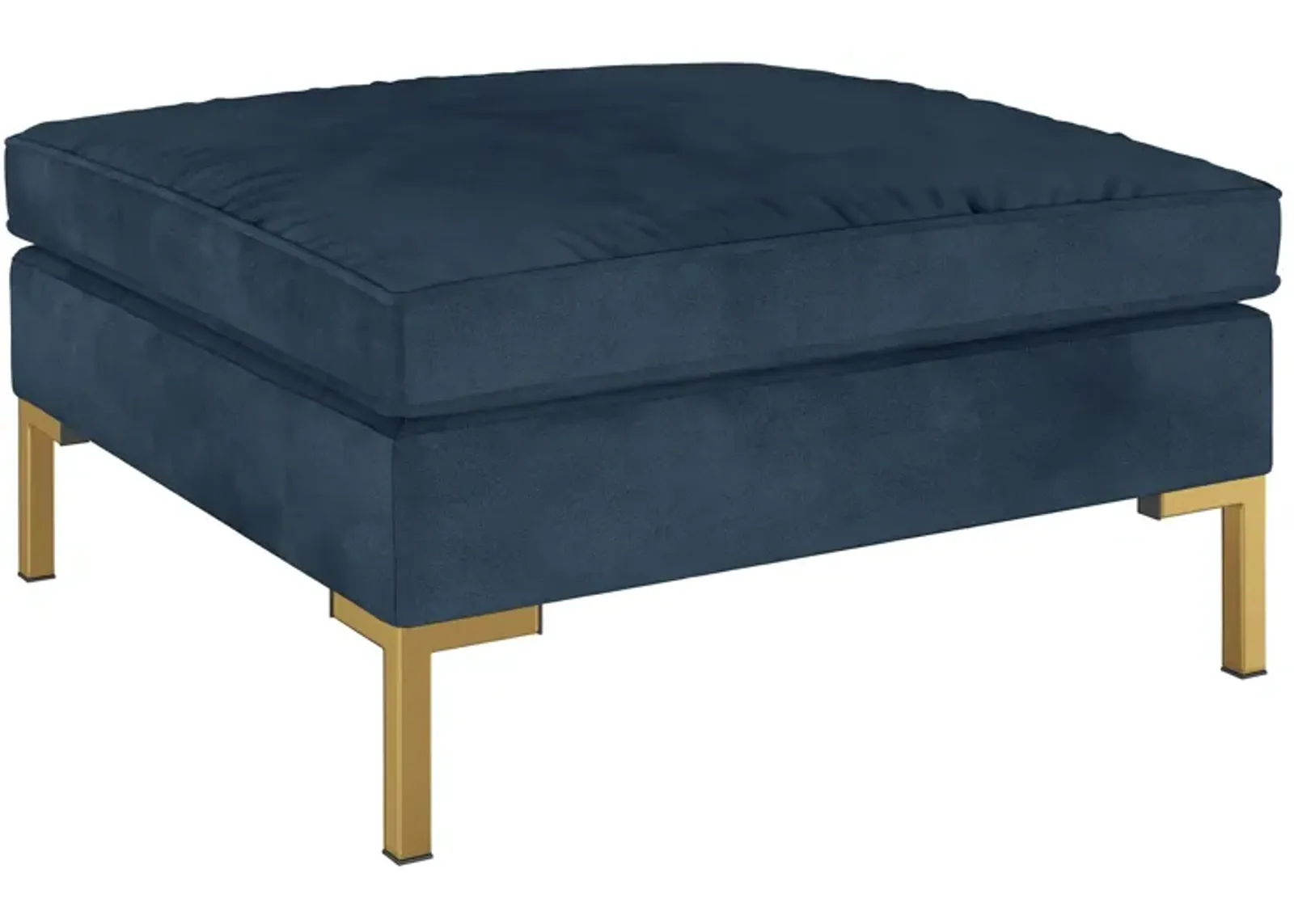 Stacy Ottoman in Premier Navy by Skyline