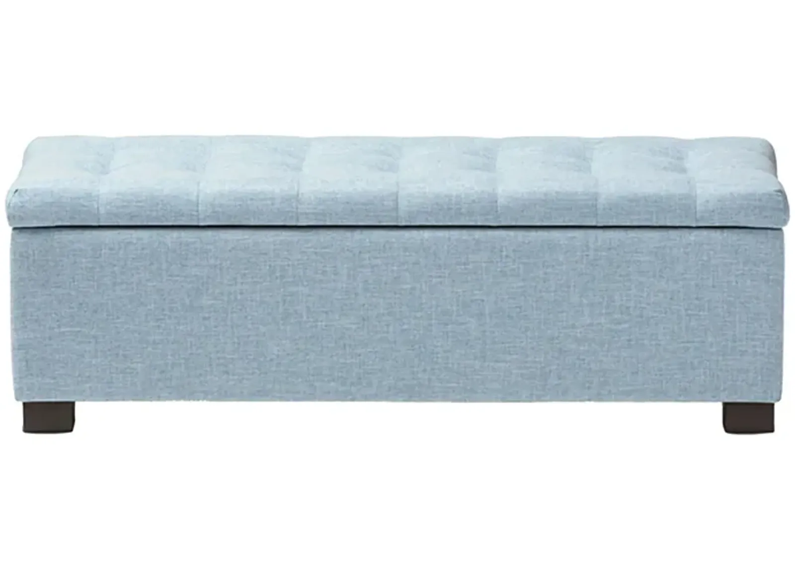 Roanoke Ottoman Bench in Light Blue by Wholesale Interiors