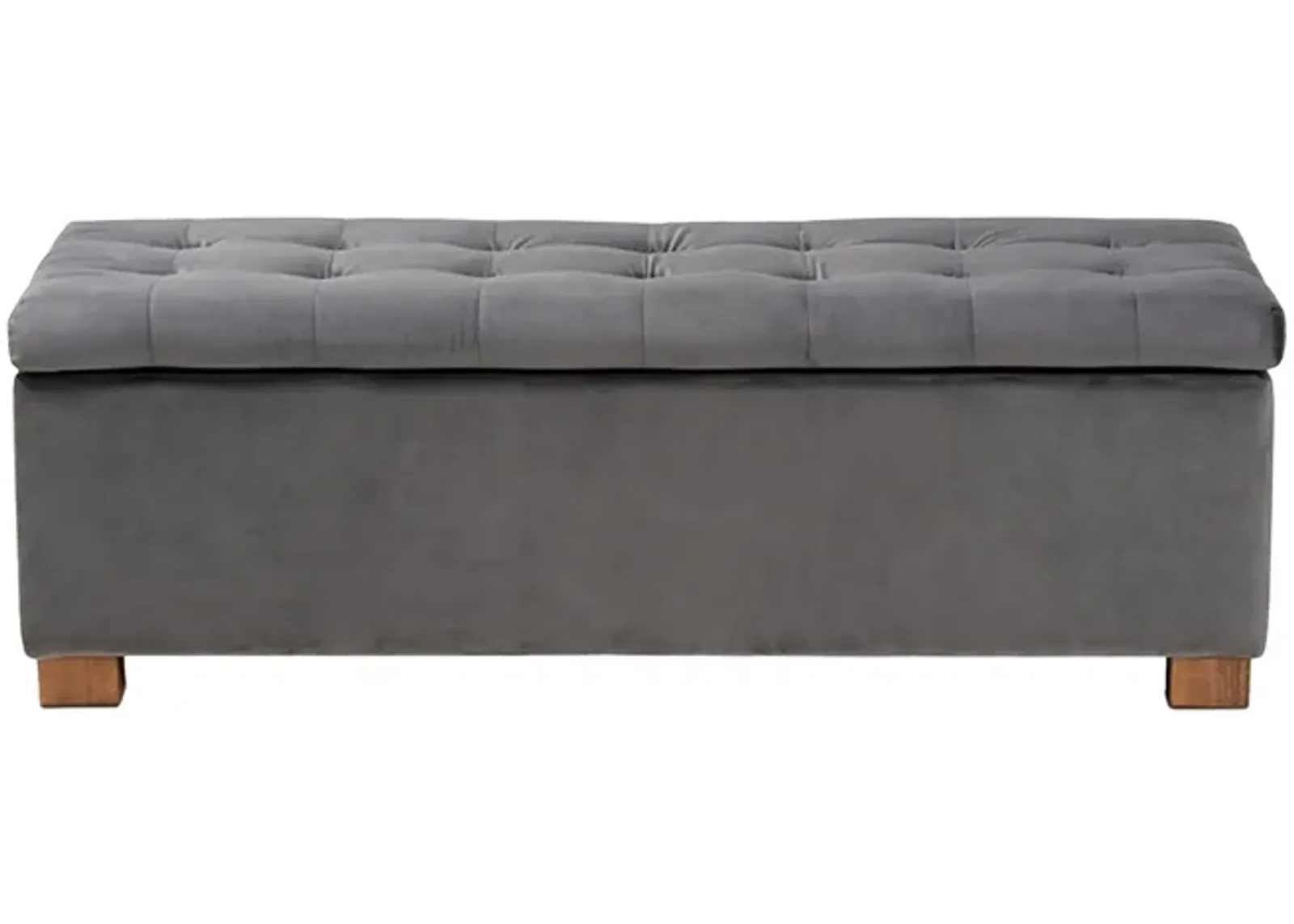 Roanoke Ottoman Bench in Gray/Brown by Wholesale Interiors