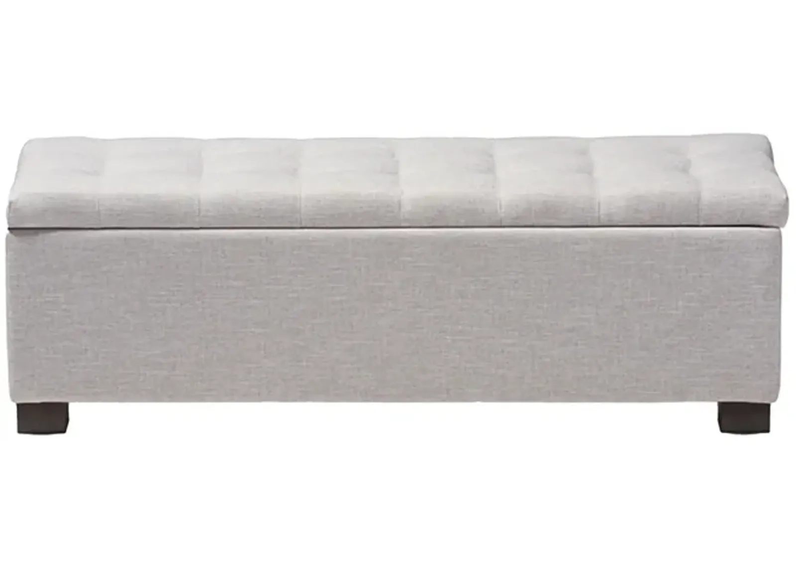 Roanoke Ottoman Bench in Grayish Beige by Wholesale Interiors