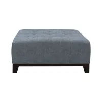Cityscape Cocktail Ottoman in Elliot French Blue by H.M. Richards
