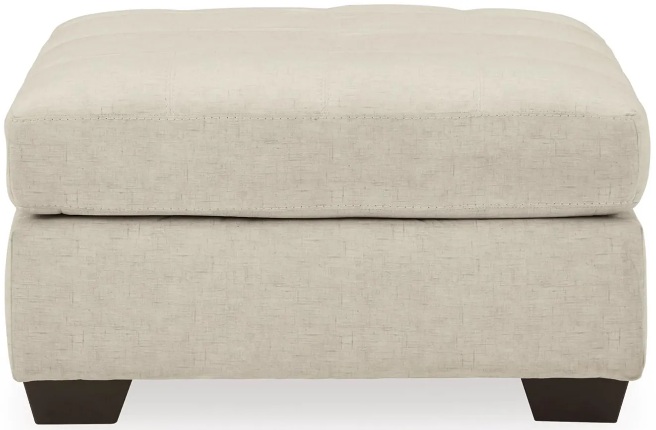 Falkirk Oversized Accent Ottoman in Parchment by Ashley Furniture