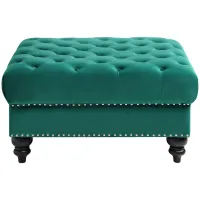 Nola Ottoman in Green by Glory Furniture