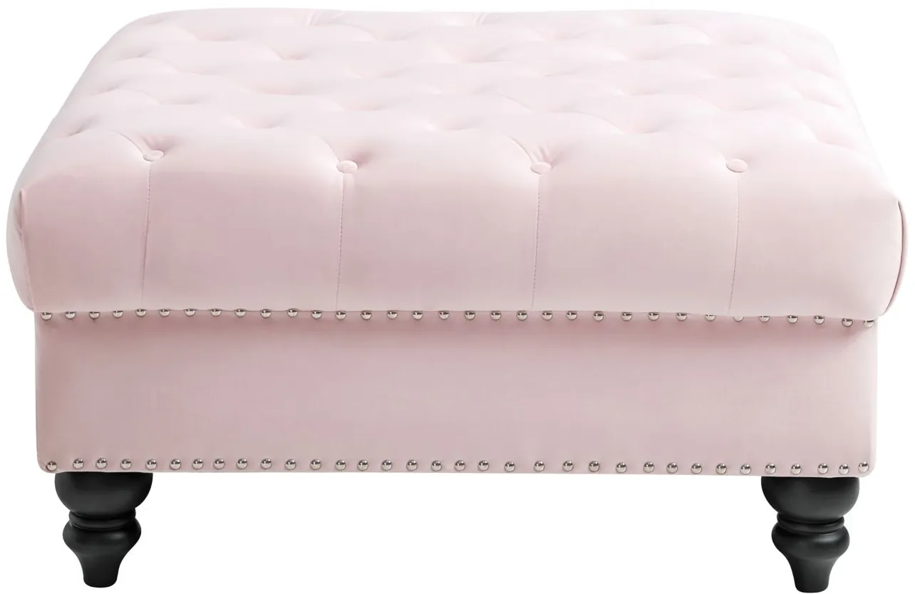 Nola Ottoman in Pink by Glory Furniture