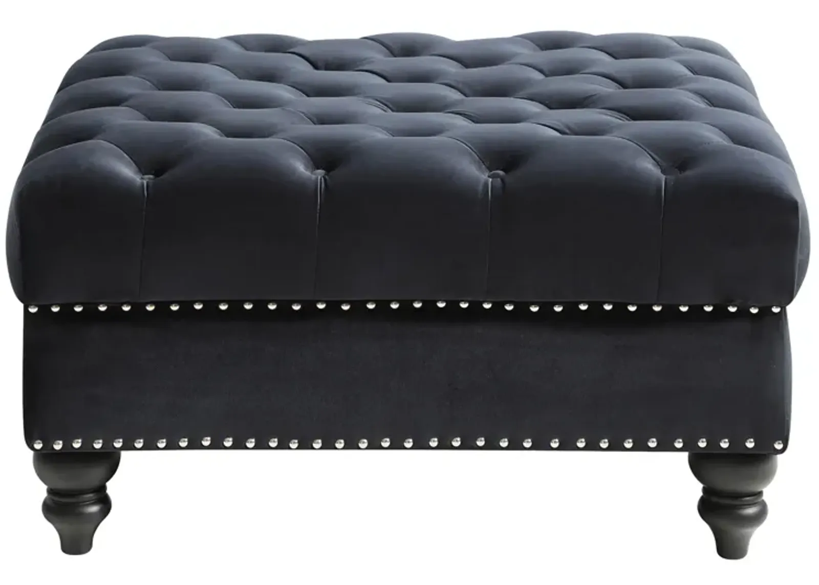 Nola Ottoman in Black by Glory Furniture