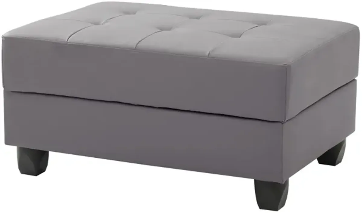 Malone Faux Leather Ottoman