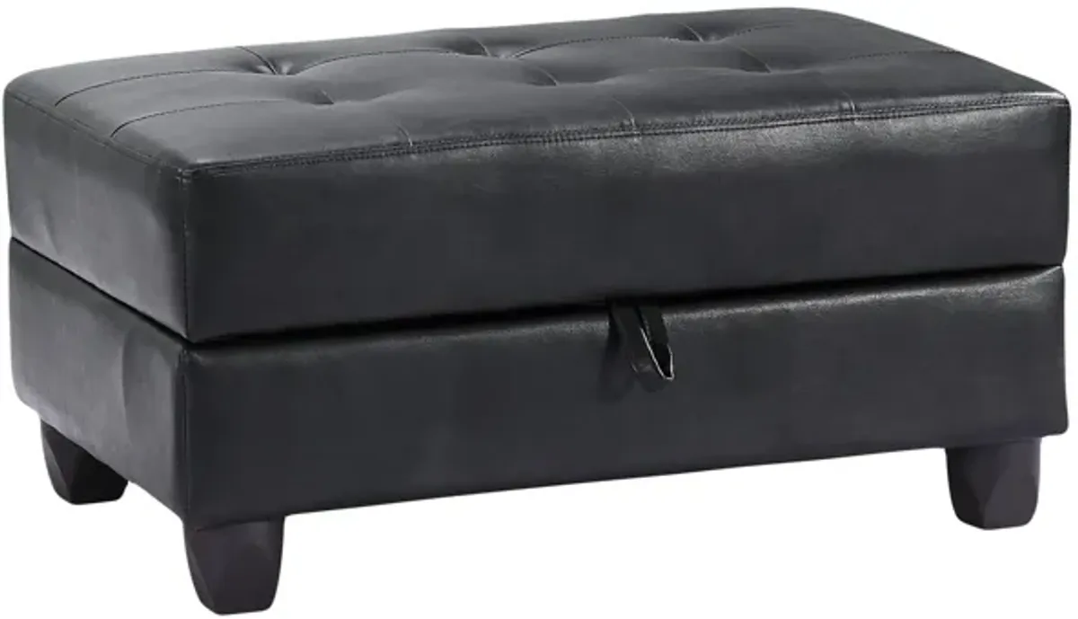 Malone Faux Leather Ottoman