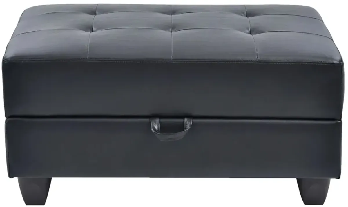 Malone Faux Leather Ottoman