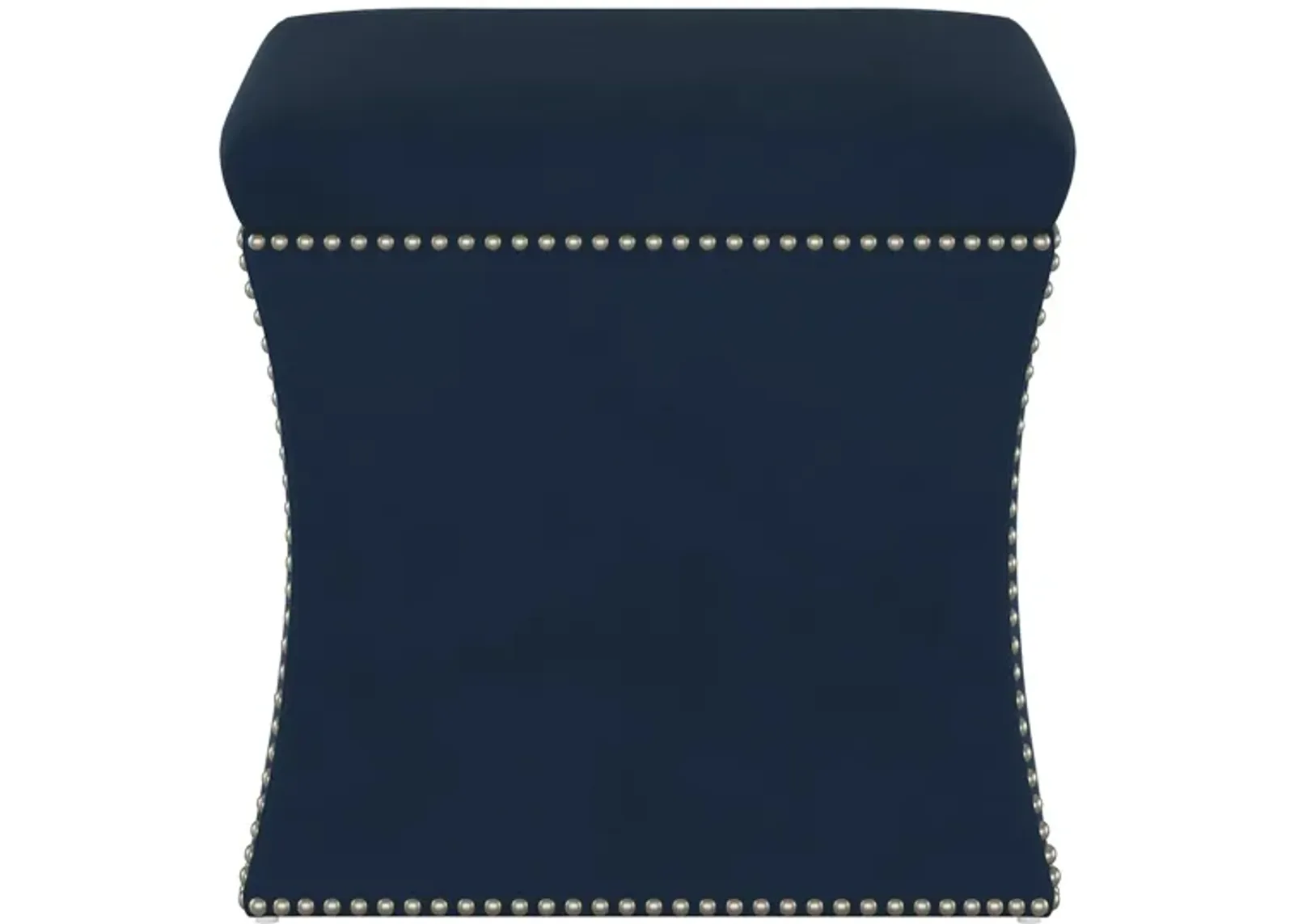 Satori Storage Ottoman in Velvet Ink by Skyline