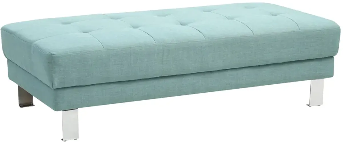 Riveredge Ottoman in Teal by Glory Furniture