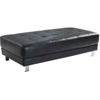 Riveredge Ottoman in Black by Glory Furniture