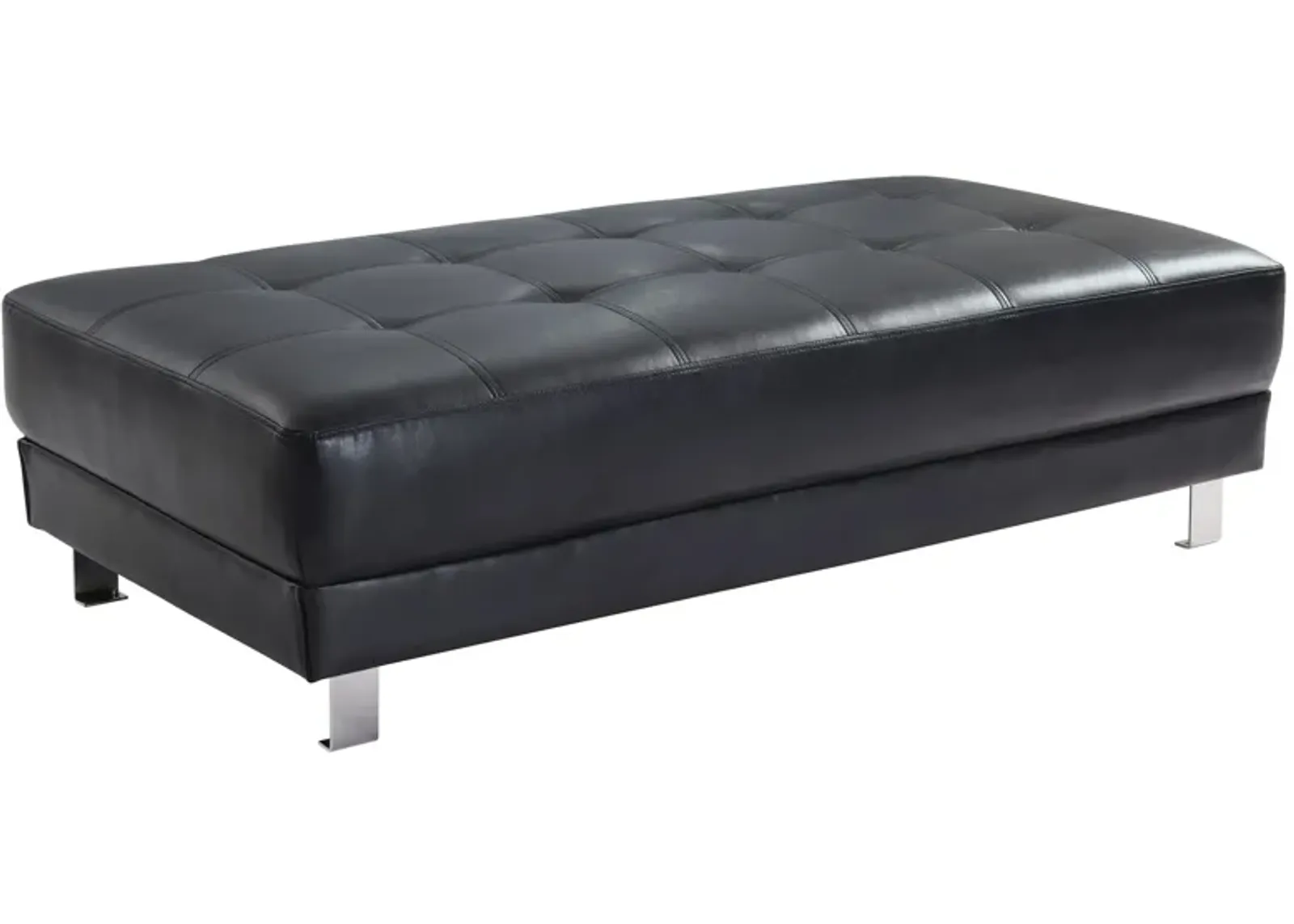 Riveredge Ottoman in Black by Glory Furniture