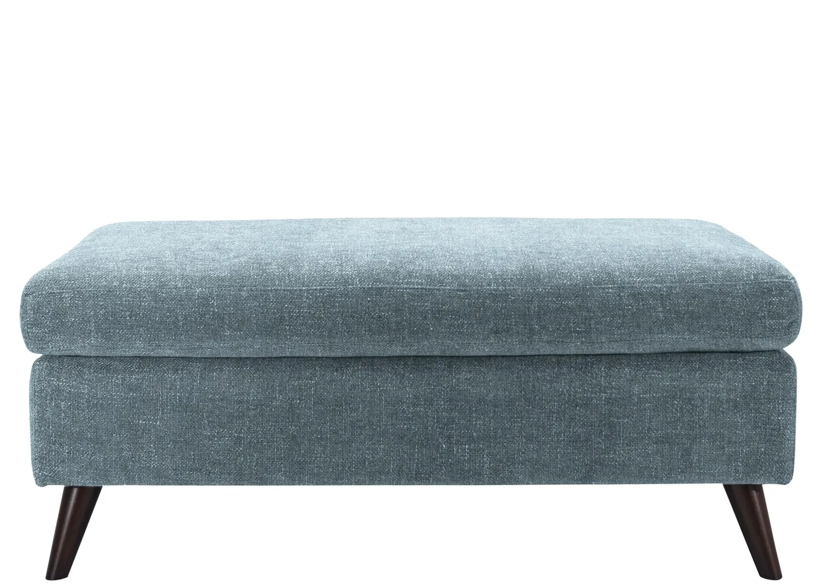 Caruso Ottoman in Elliot French Blue by H.M. Richards