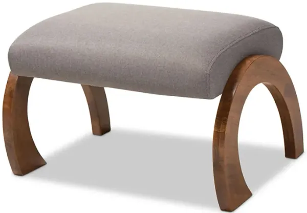 Sandrine Wood Ottoman
