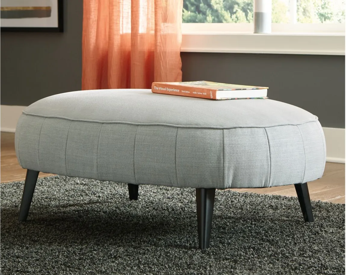 Hollyann Oversized Accent Ottoman in Gray by Ashley Express