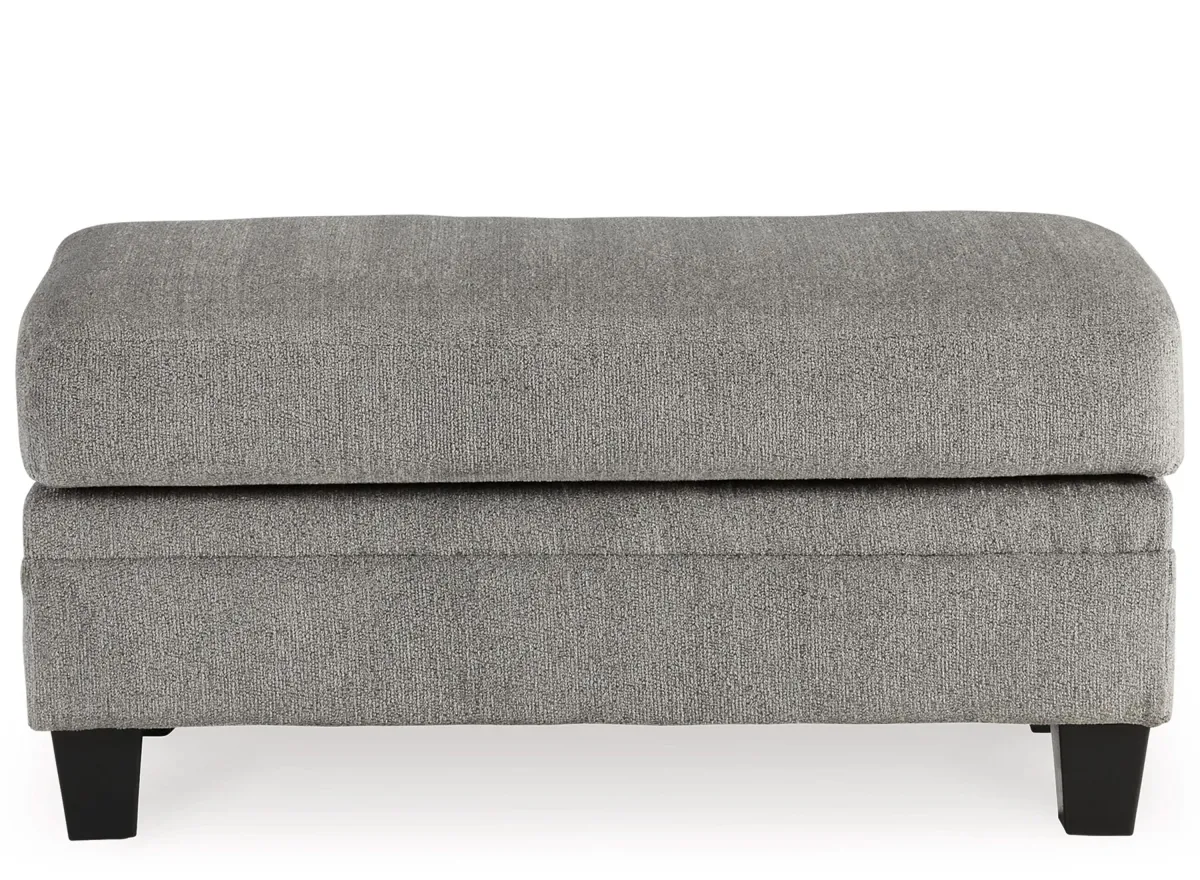 Davinca Ottoman in Charcoal by Ashley Furniture