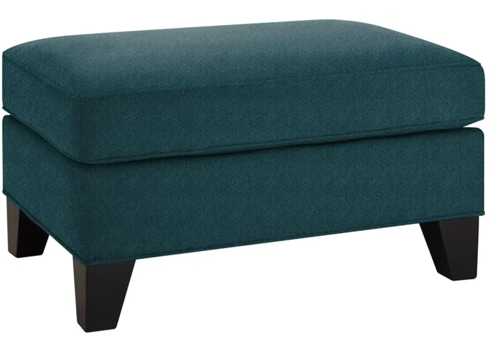 Carmine Ottoman in Suede so Soft Lagoon by H.M. Richards