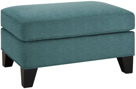 Carmine Ottoman in Santa Rosa Turquoise by H.M. Richards