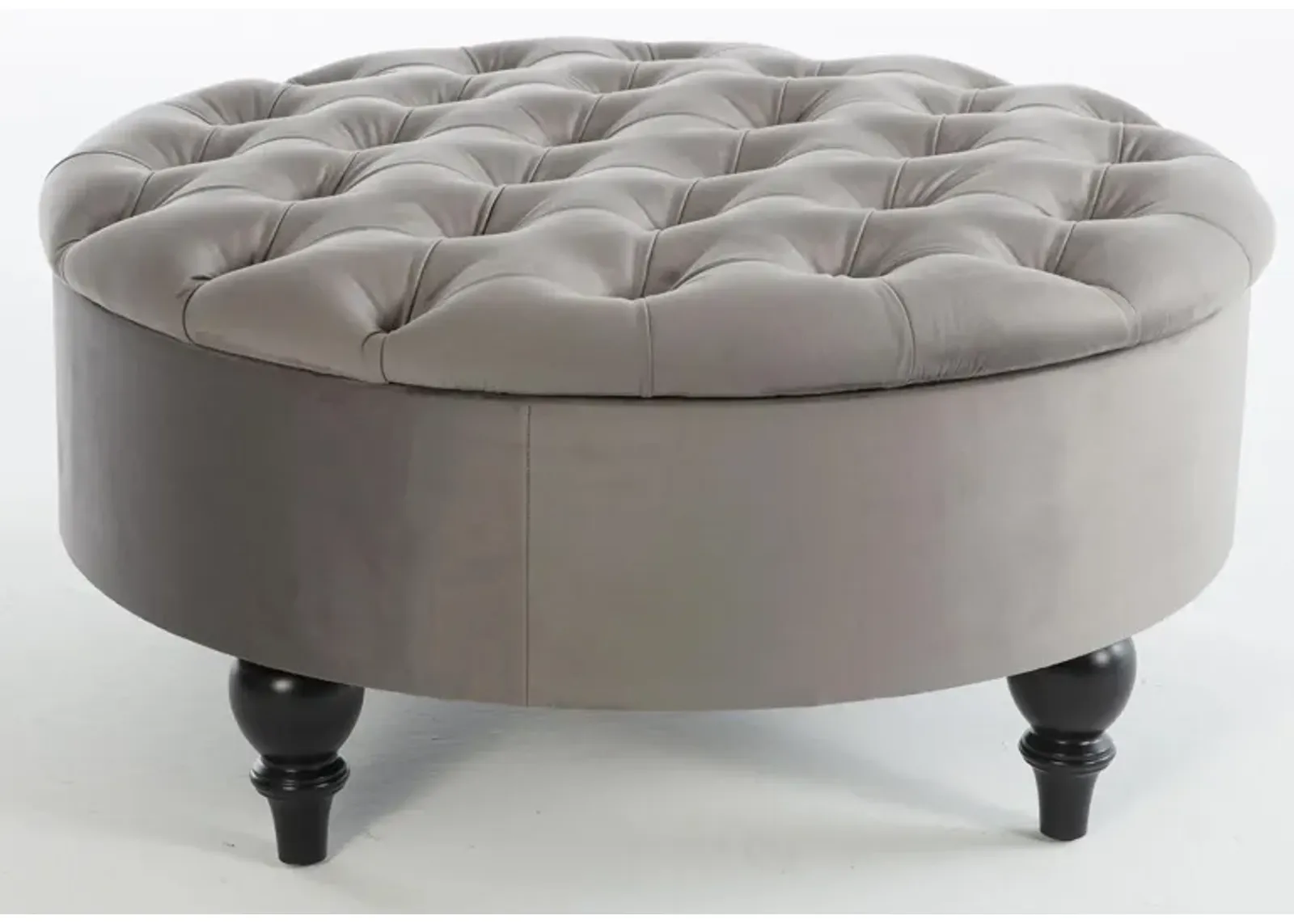 Suave Storage Ottoman in VIKA GREY by HUDSON GLOBAL MARKETING USA