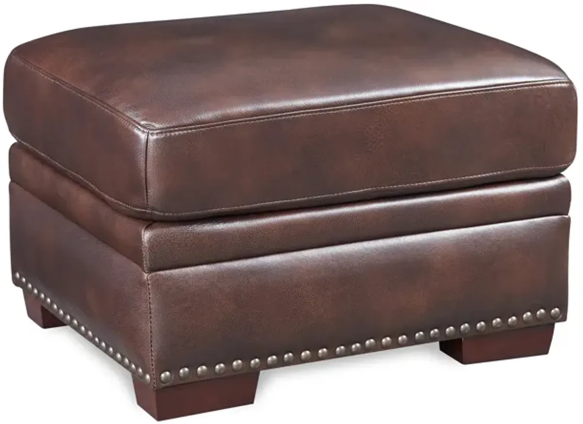 Rocco Leather Ottoman