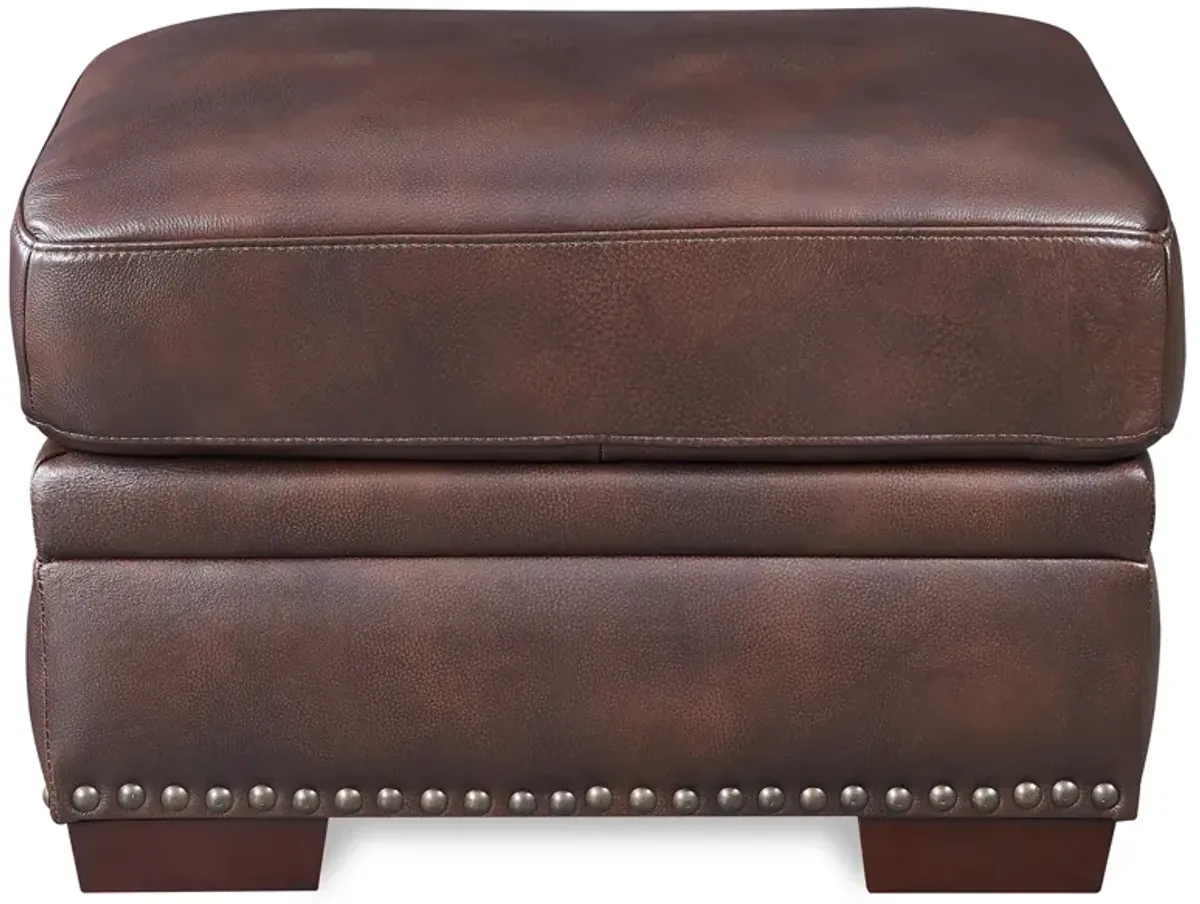 Rocco Leather Ottoman