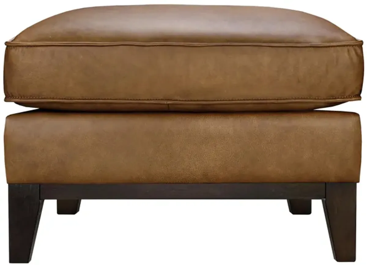 Roscoe Leather Ottoman