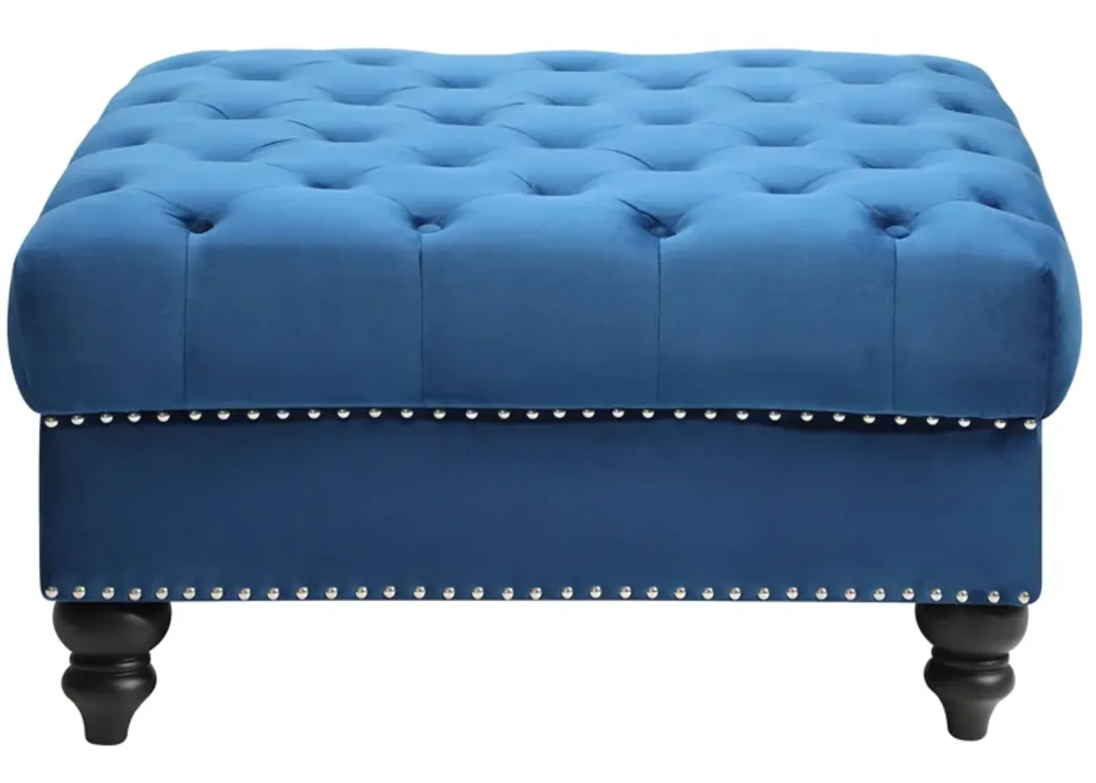 Nola Ottoman in Navy Blue by Glory Furniture