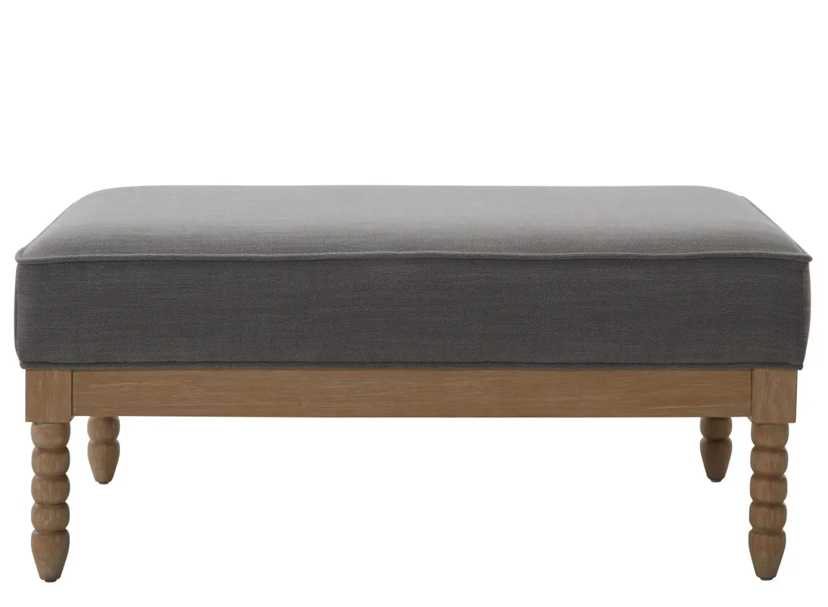 Ellwood Cocktail Ottoman in Gray by Bellanest