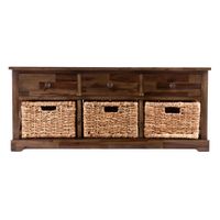 Bergin Storage Bench in Brown by SEI Furniture