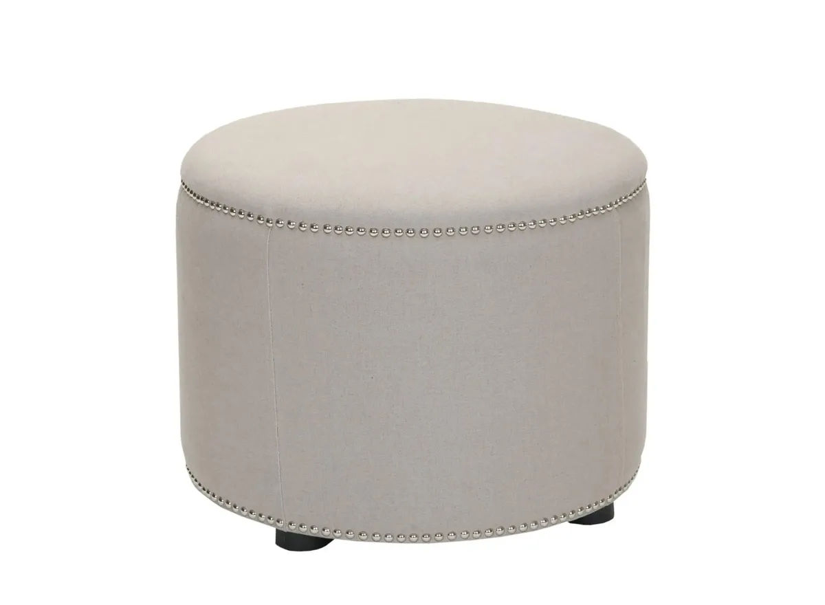 Deidra Ottoman in Taupe by Safavieh