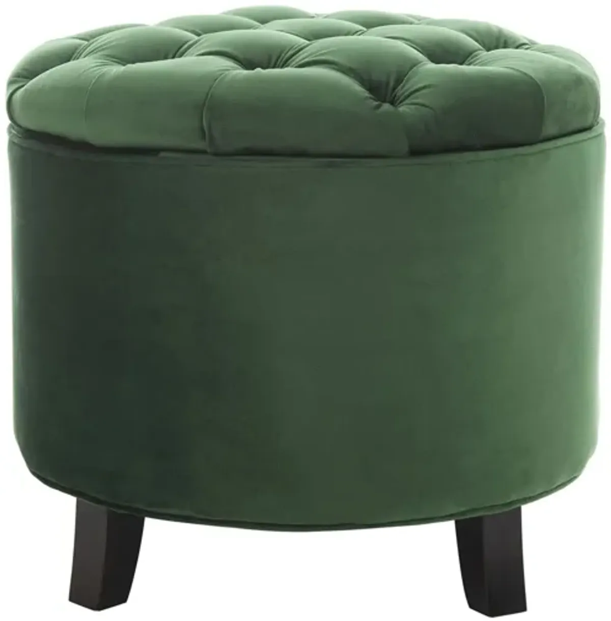 Ponzi Tuffted Ottoman in Emerald by Safavieh