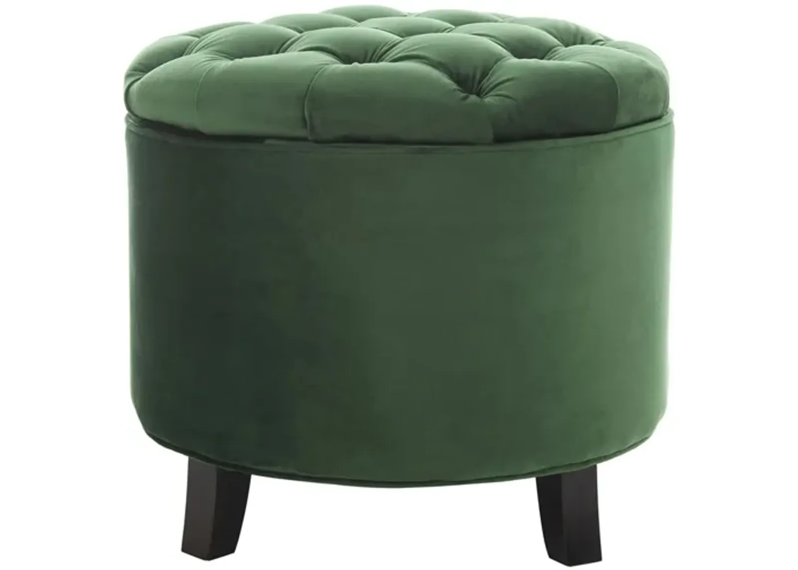 Ponzi Tuffted Ottoman in Emerald by Safavieh