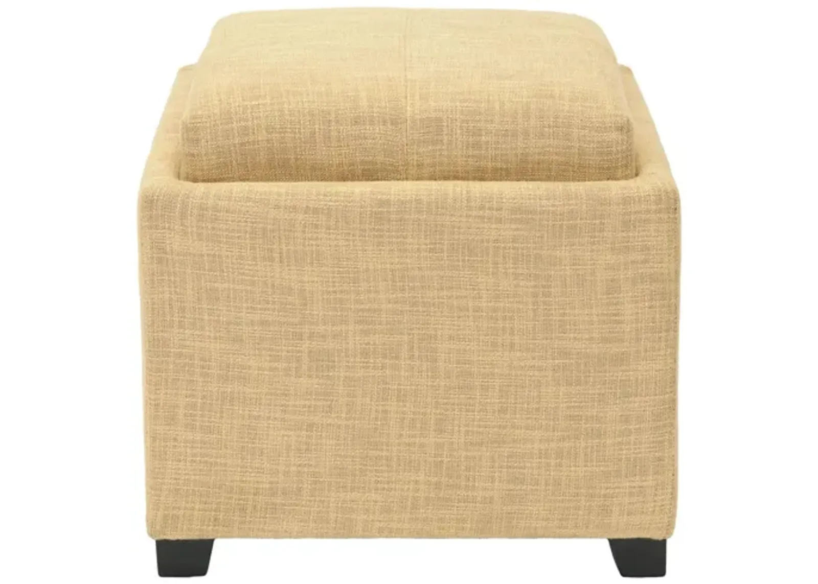 Palmer Single Tray Ottoman in Gold by Safavieh