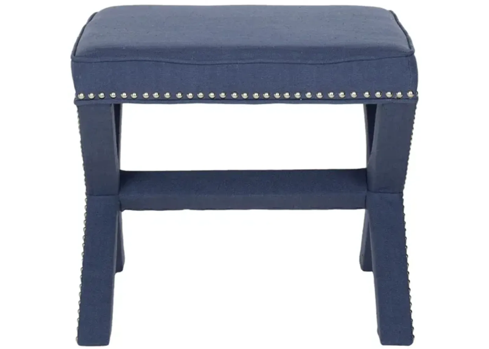 Amais Ottoman in Navy by Safavieh