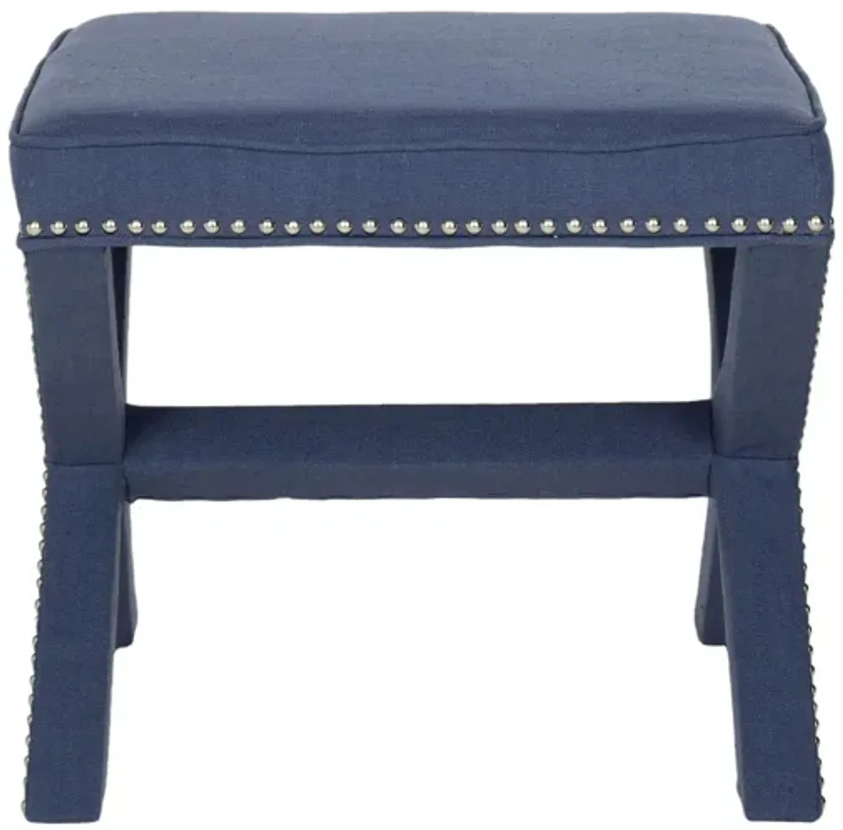 Amais Ottoman in Navy by Safavieh