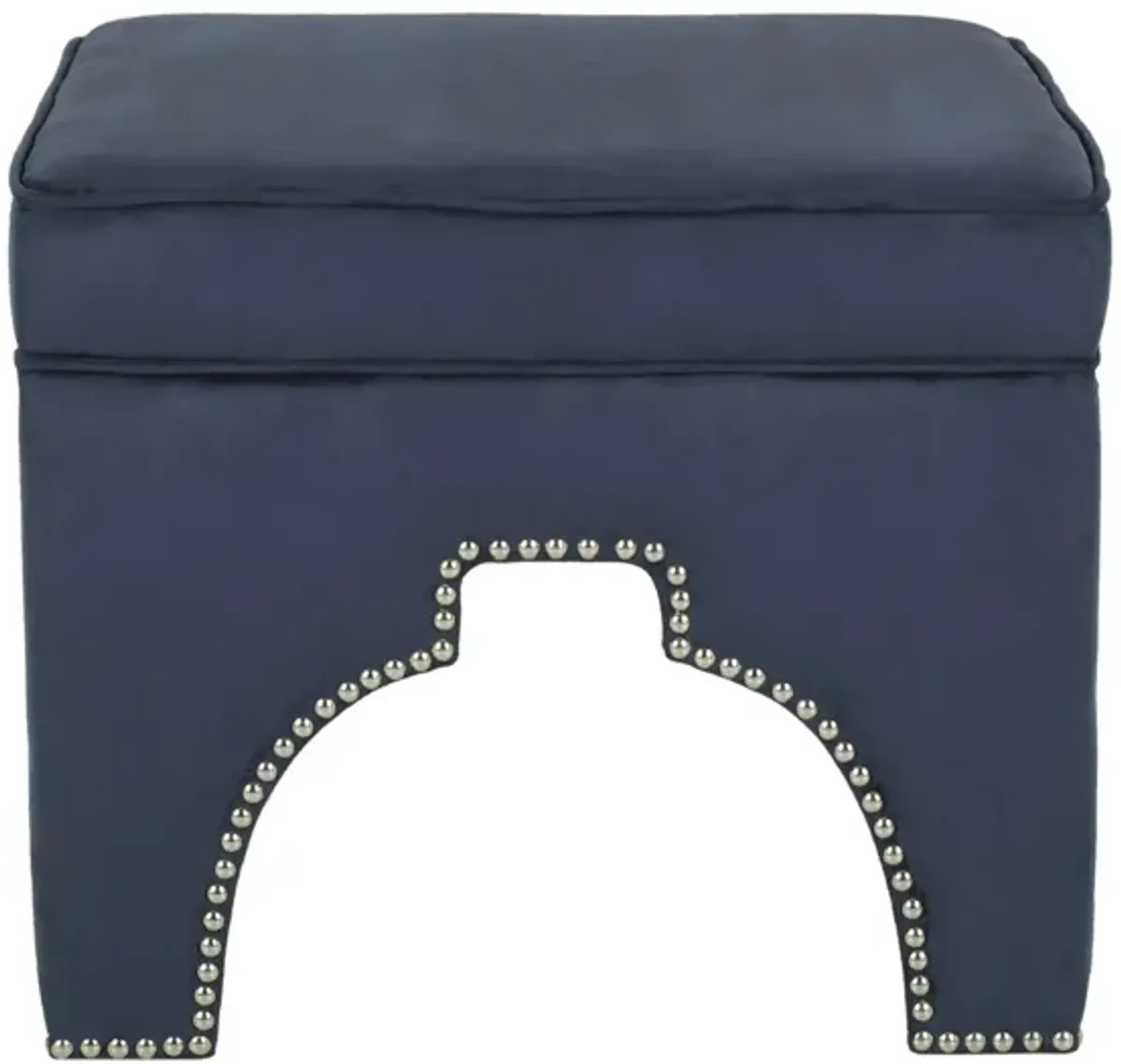 Azai Ottoman in Navy by Safavieh