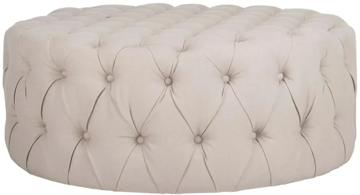 Roitfeld Ottoman in Taupe by Safavieh