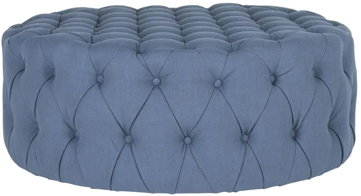 Roitfeld Ottoman in Navy by Safavieh