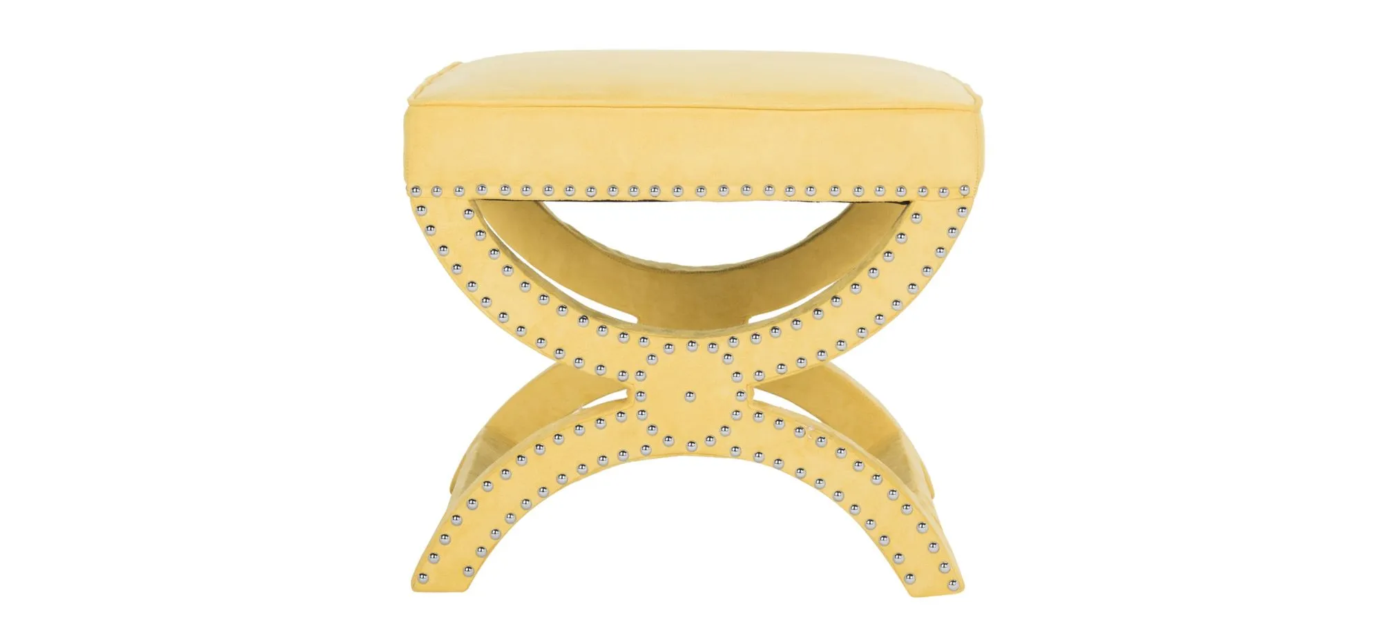 Oriana Ottoman in Yellow by Safavieh