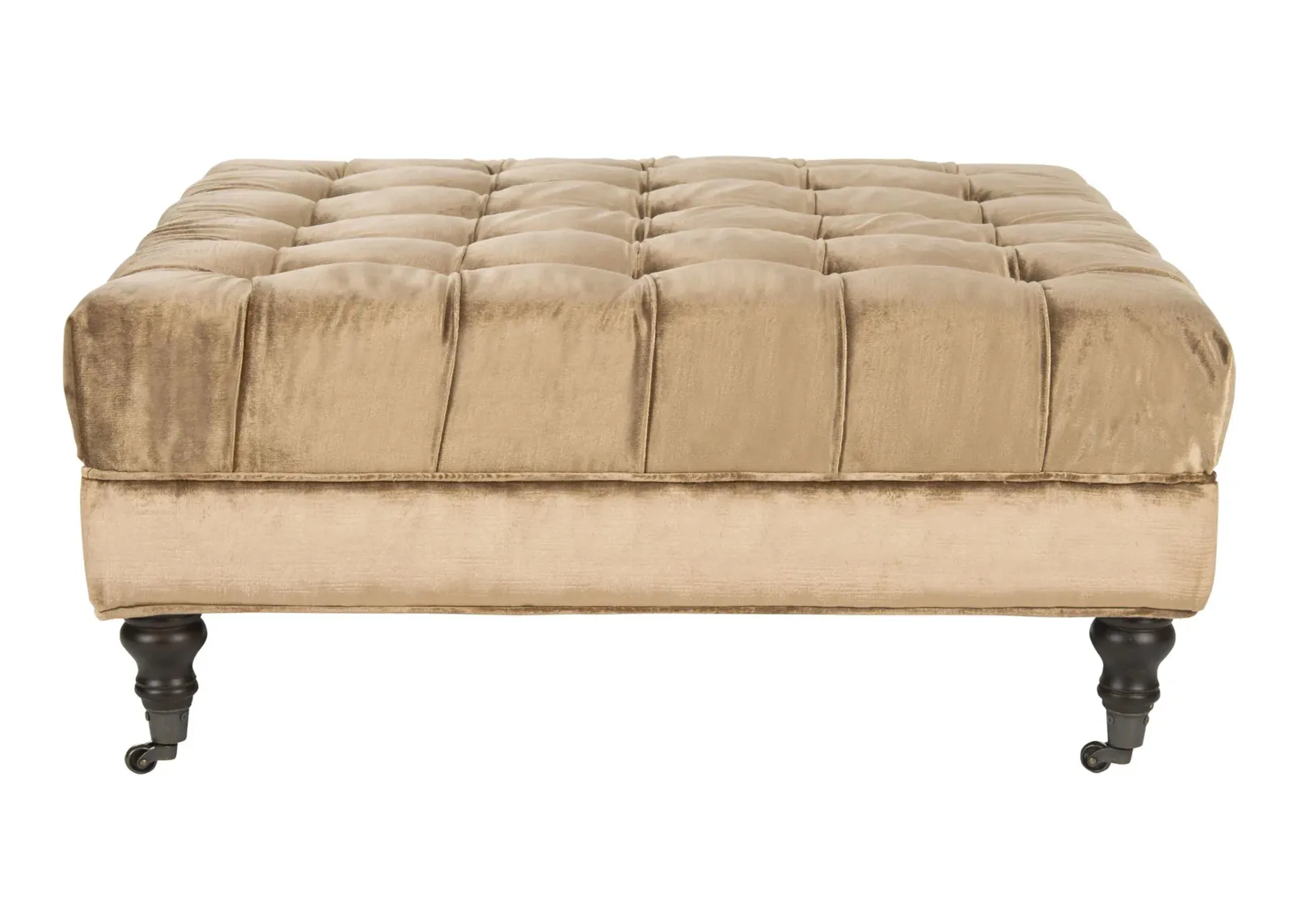 Rowan Cocktail Ottoman in Golden Bronze by Safavieh