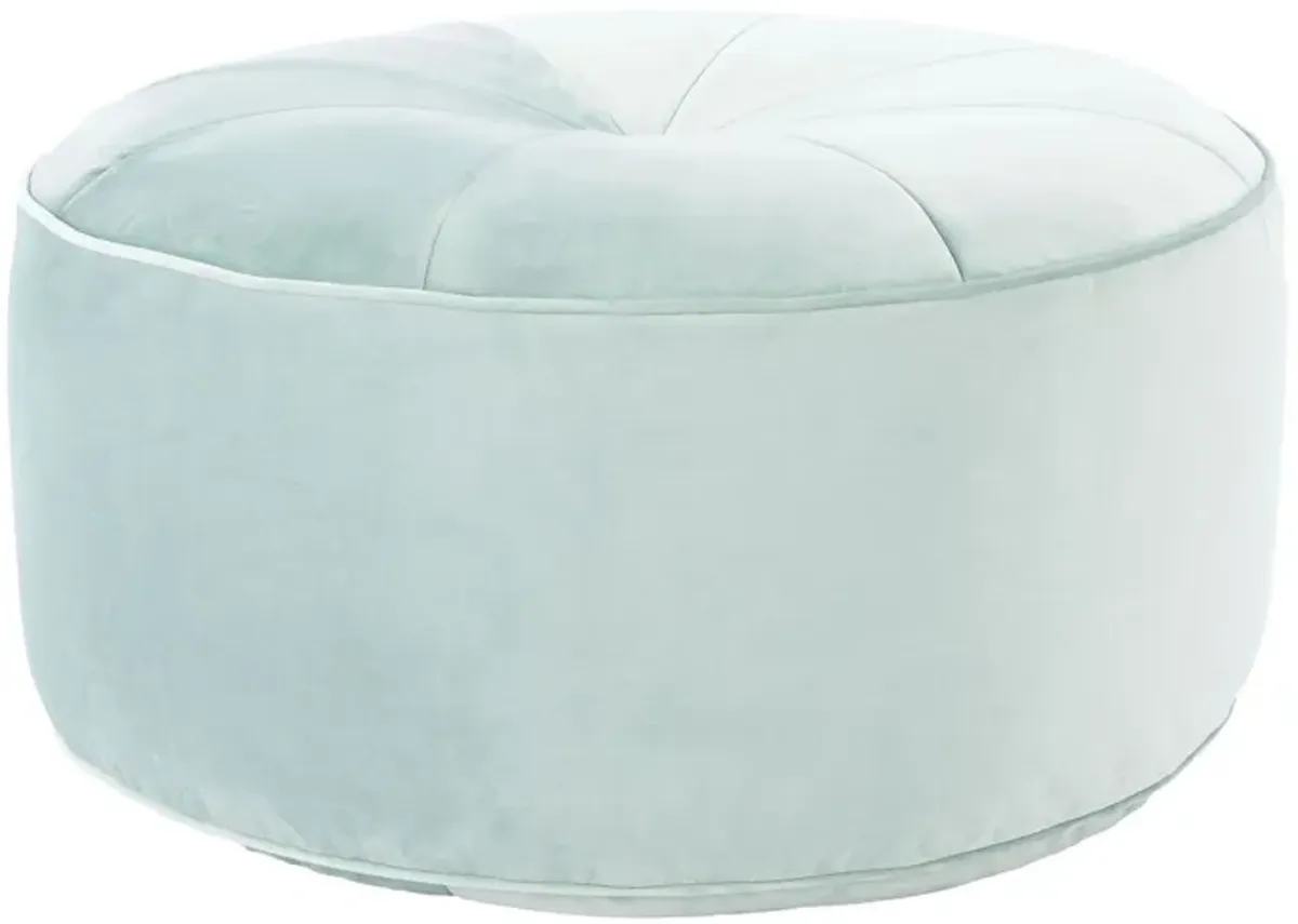 Harrison Round Ottoman in Mint by Safavieh