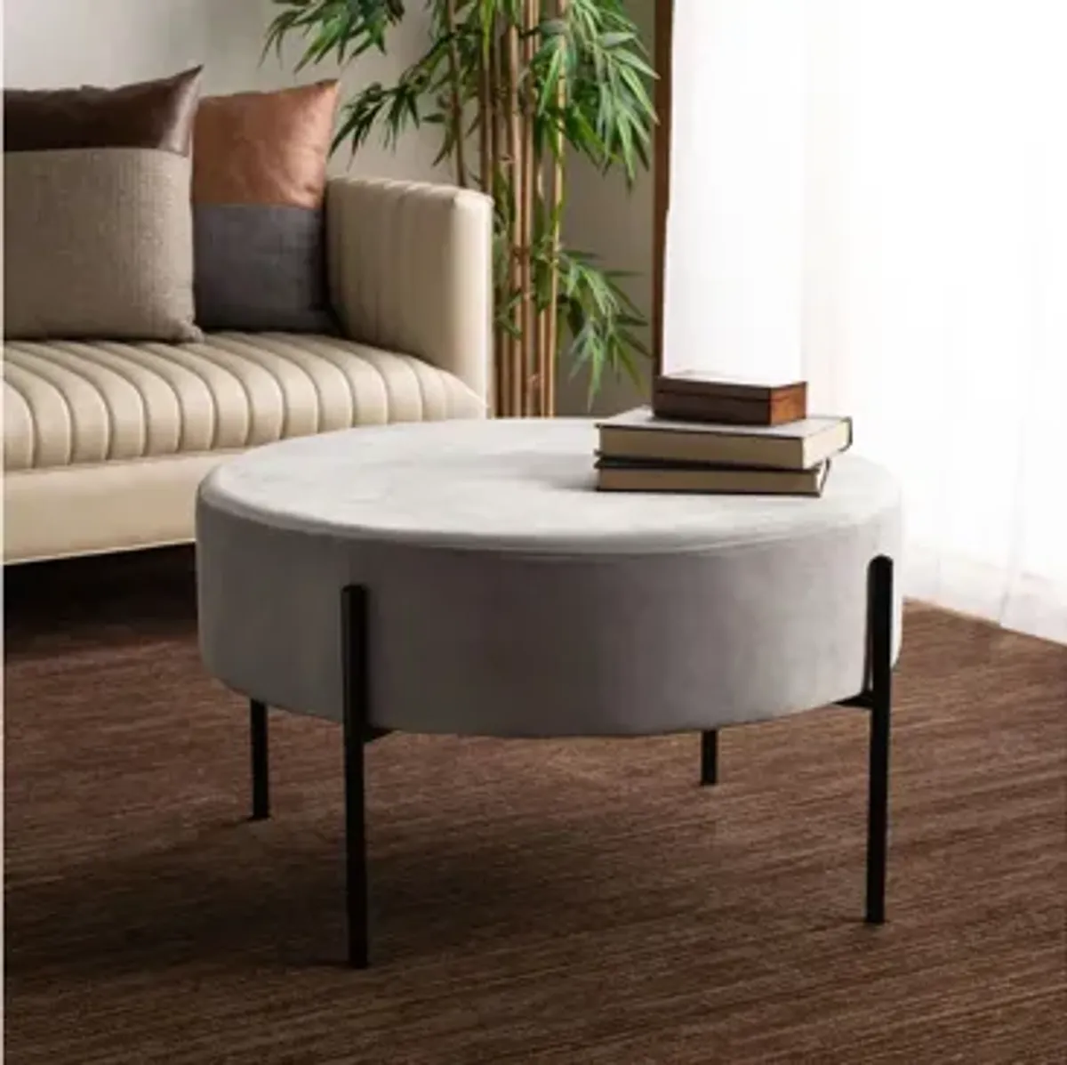 Fulton Round Cocktail Ottoman