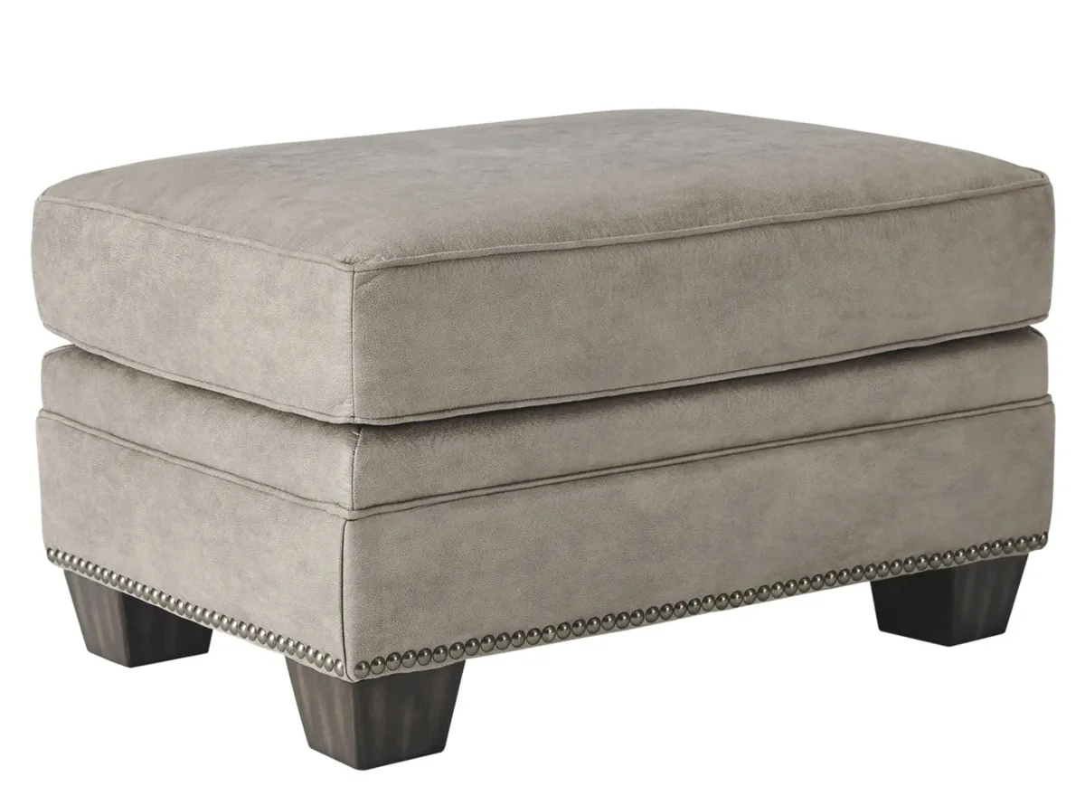 Kelani Ottoman in Steel by Ashley Furniture