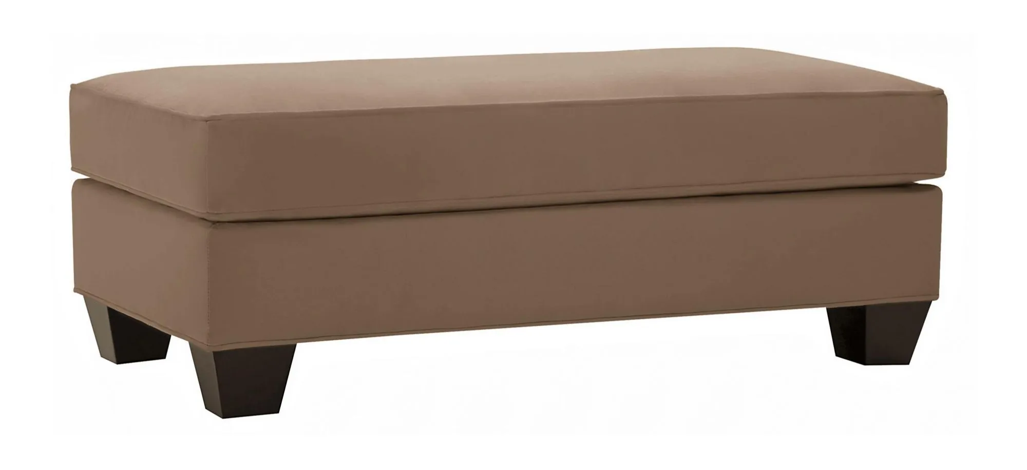 Briarwood Chair-and-a-Half Ottoman in Suede So Soft Khaki by H.M. Richards