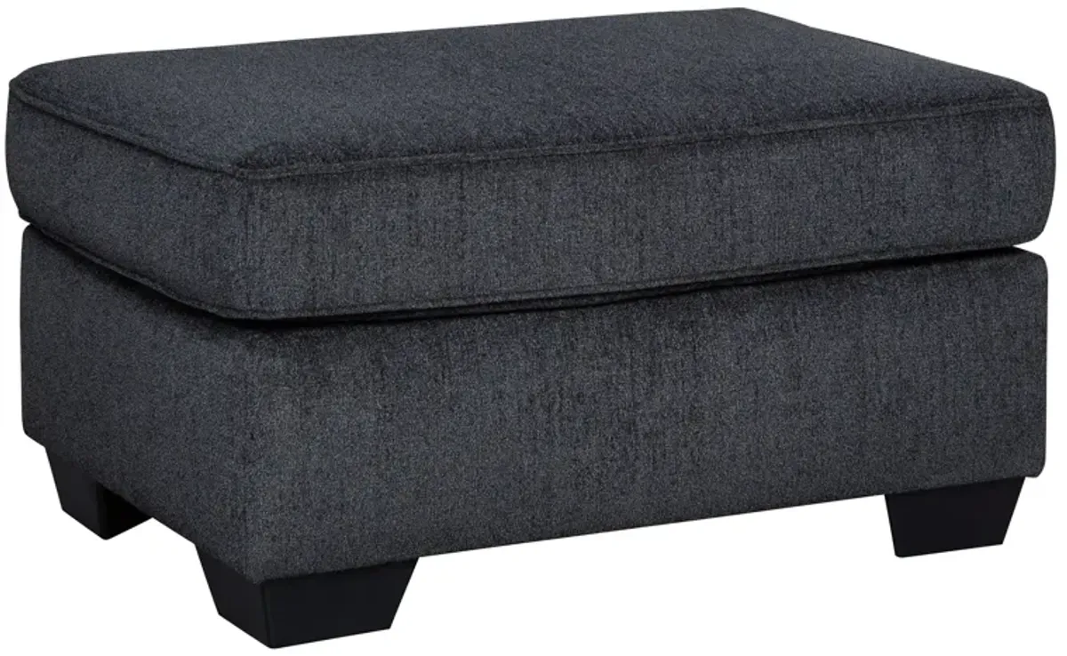 Adelson Chenille Ottoman in Slate Gray by Ashley Furniture