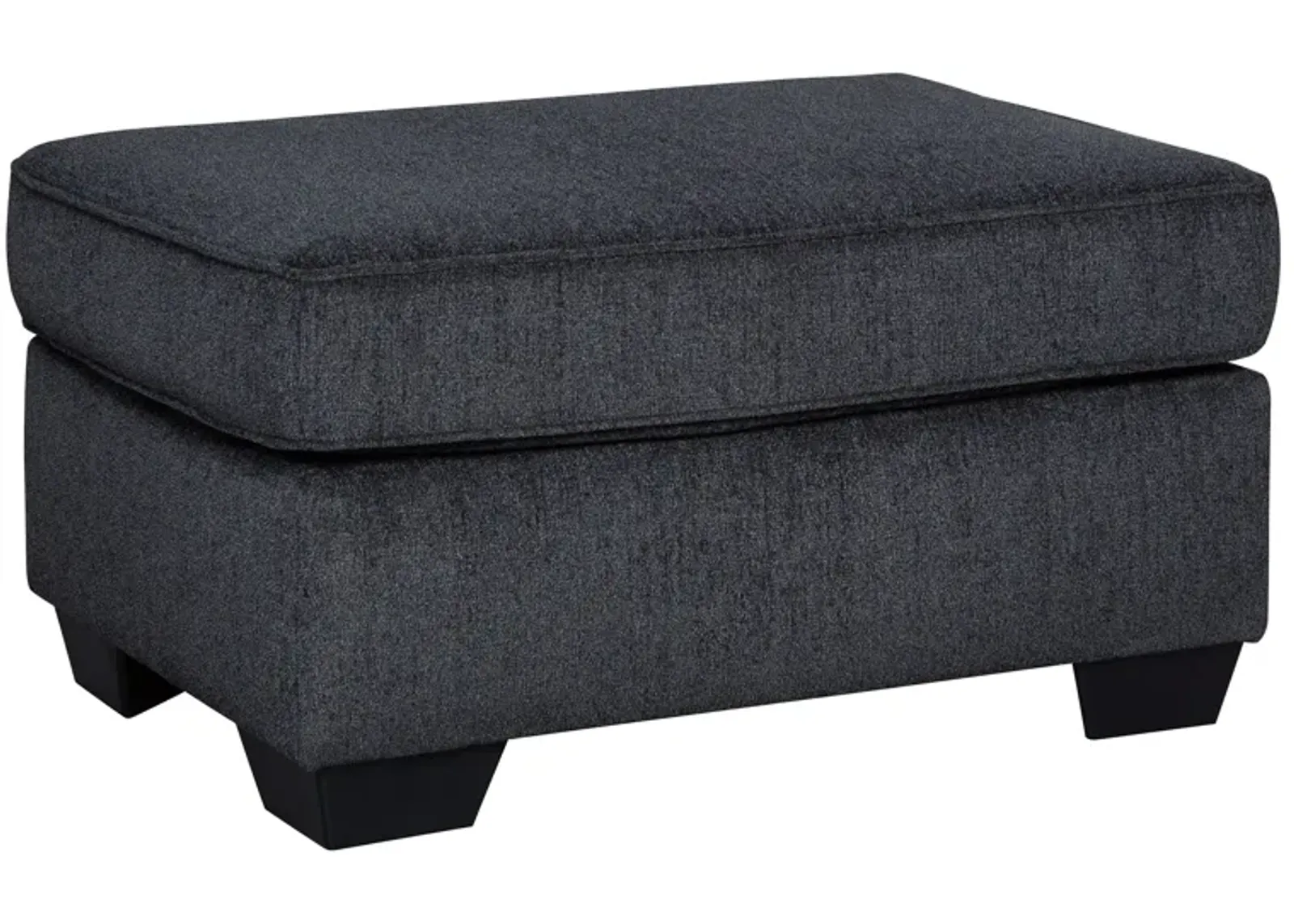 Adelson Chenille Ottoman in Slate Gray by Ashley Furniture